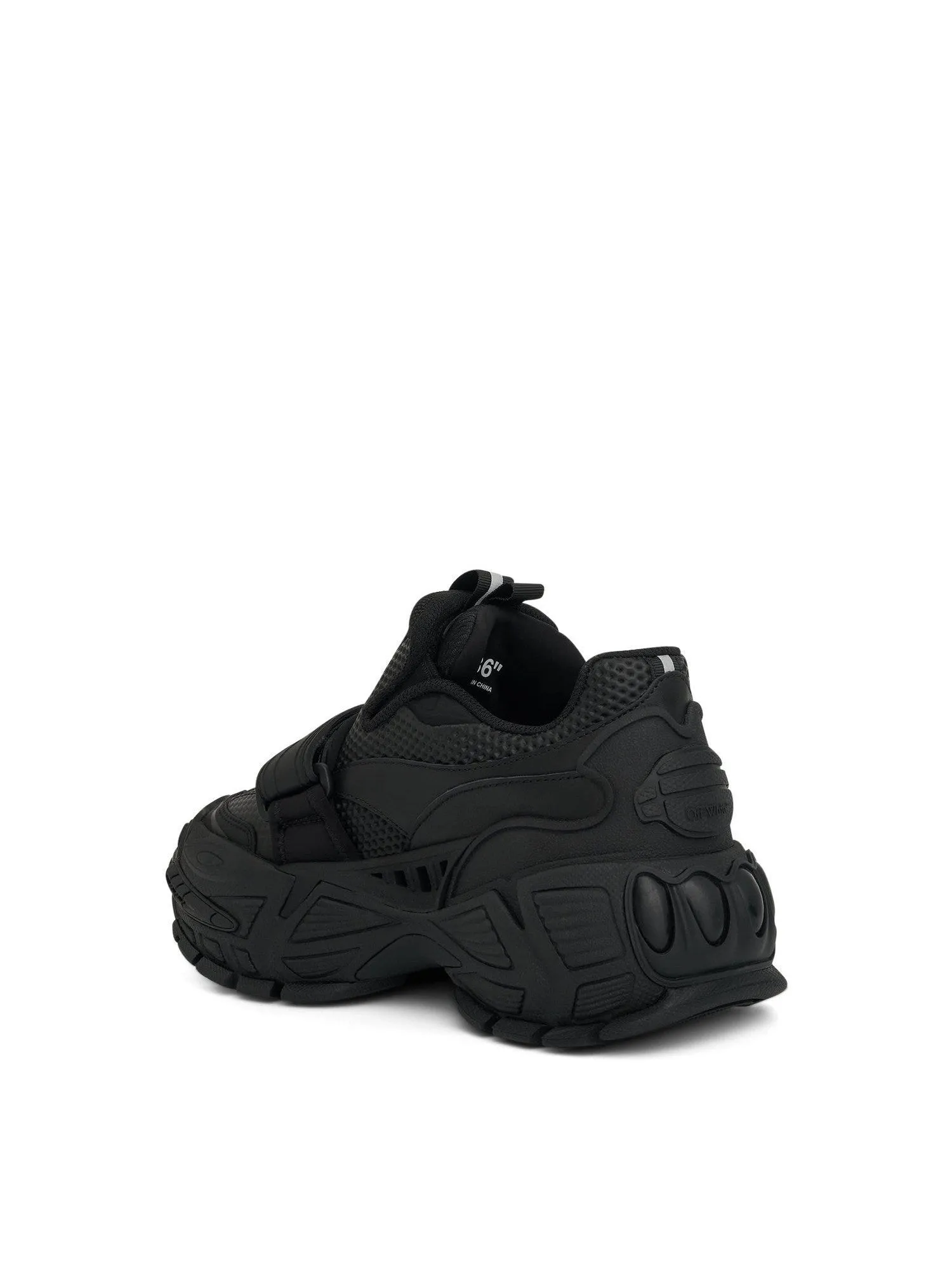 Glove Slip On Leather Sneaker in Black