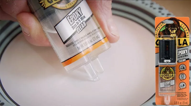 Gorilla Epoxy Syringe 25ml (0.85 OZ), For Incredibly Strong, Permanent, Fast and Gap Filling Bond and Solvent Resistant. Ideal for Wood, Metal, Stone, Ceramic, Glass, Plastic, PVC Sheet, Brick, Concrete, Foam and More - 4200102