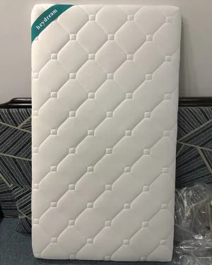 heydream mattress, organic cotton double-sided crib | waterproof and washable | 2-level, 2-in-1 double-sided crib mattress, natural coconut palm ribbon firm support, infants and young children sleep comfortably