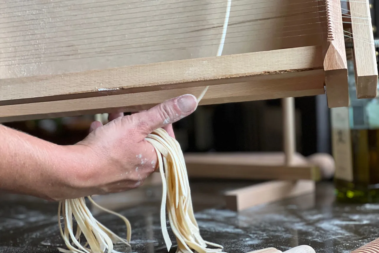 Italian Pasta Chitarra with Rolling Pin - Large