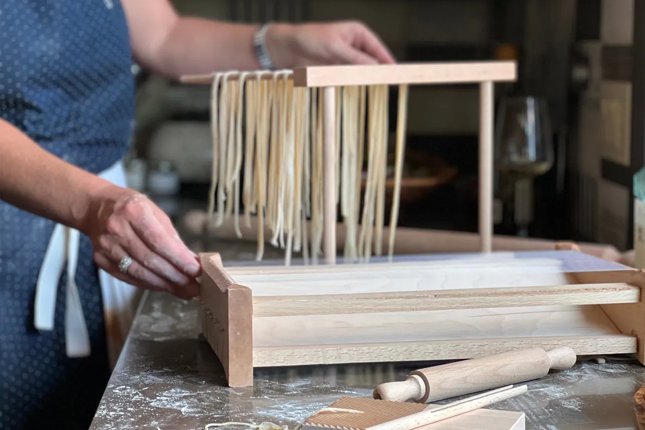 Italian Pasta Chitarra with Rolling Pin - Large