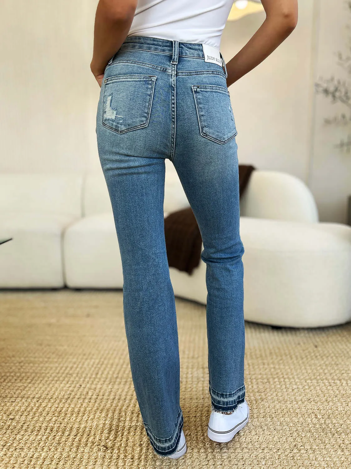 Judy Blue Distressed Denim Jeans Medium