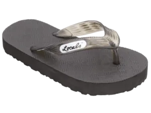 Kid's Locals Slippers with Colored Translucent Straps