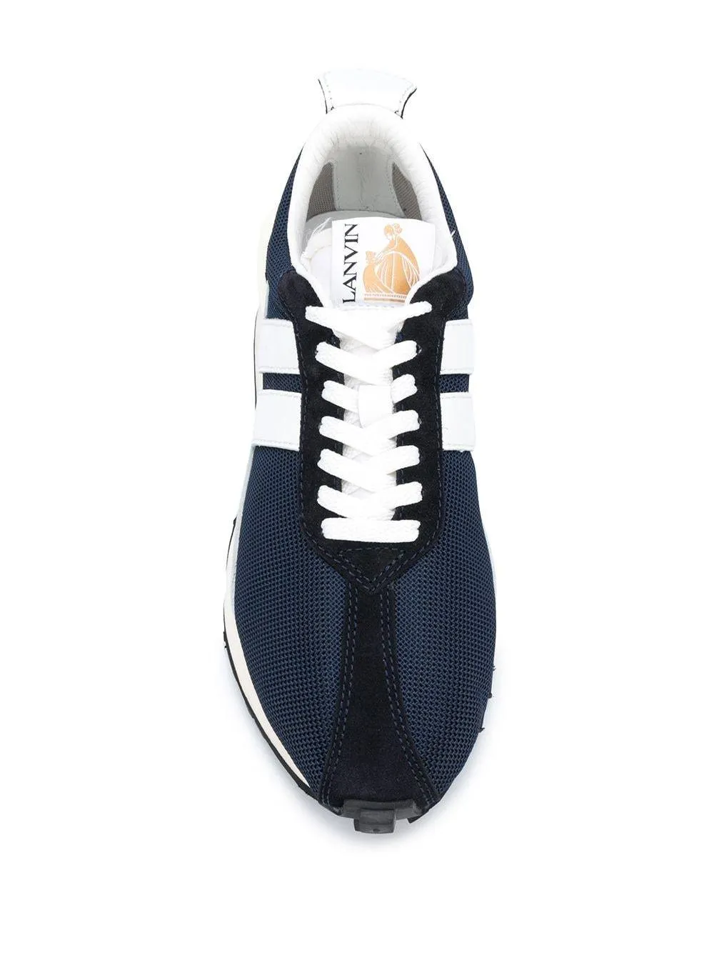 LANVIN Nylon Bumpr Sneakers Navy