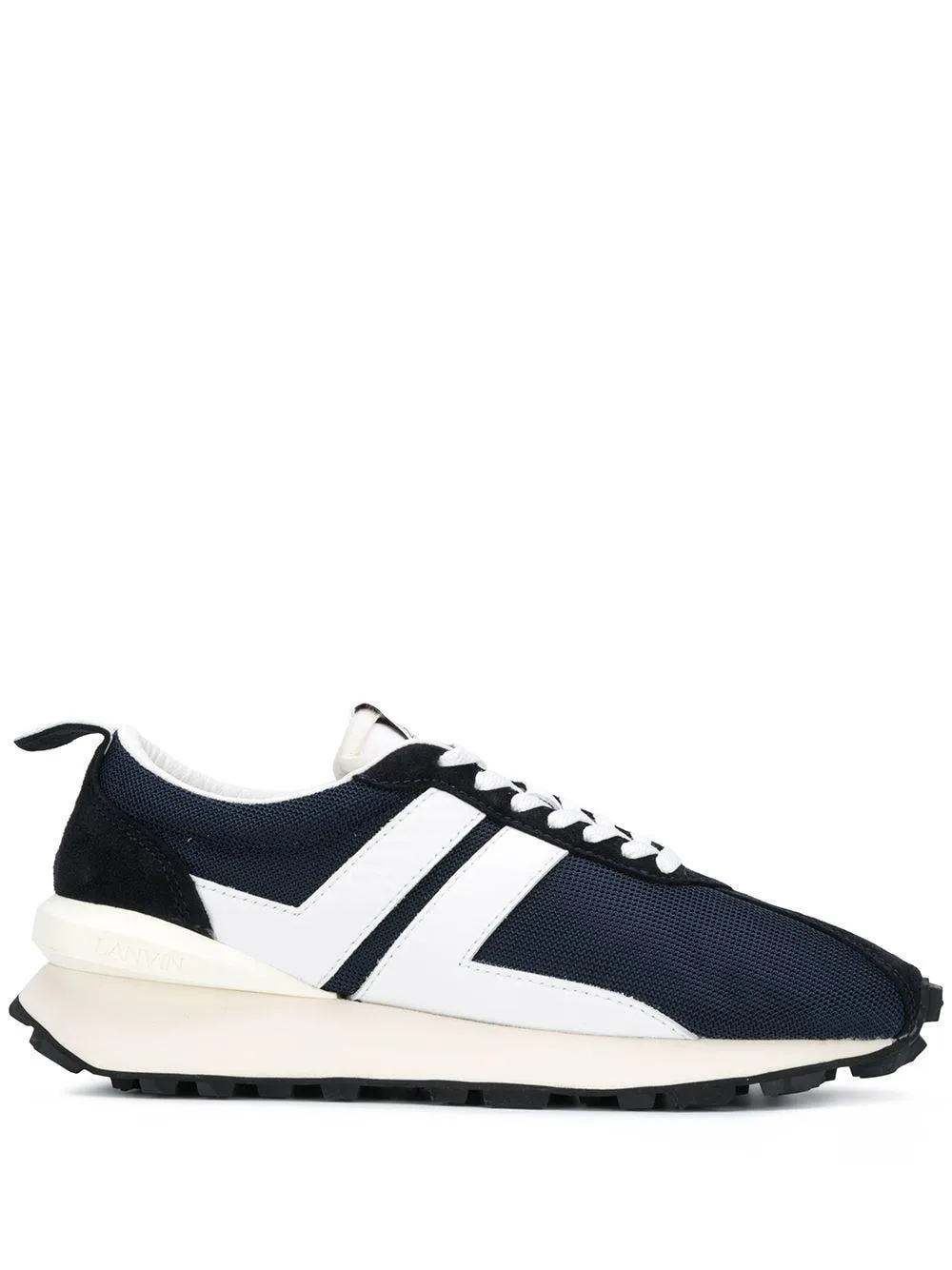 LANVIN Nylon Bumpr Sneakers Navy