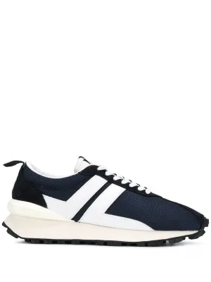 LANVIN Nylon Bumpr Sneakers Navy