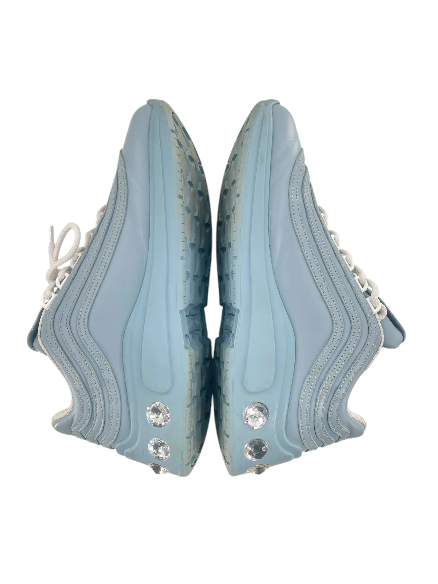 Miu Miu Crystal Embellished Chunky Womens Sneakers