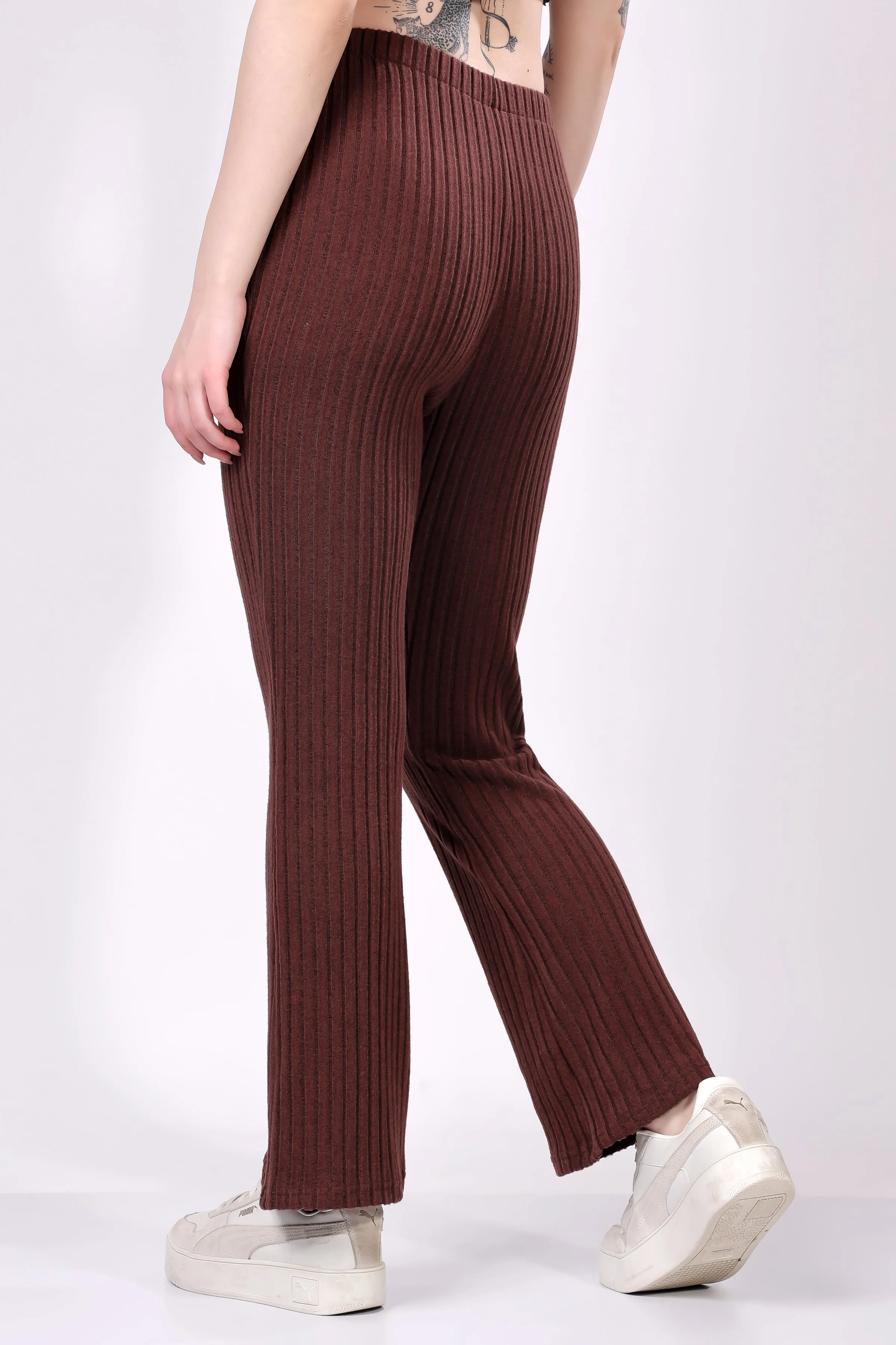 Mocha Ribbed Lounge Pants