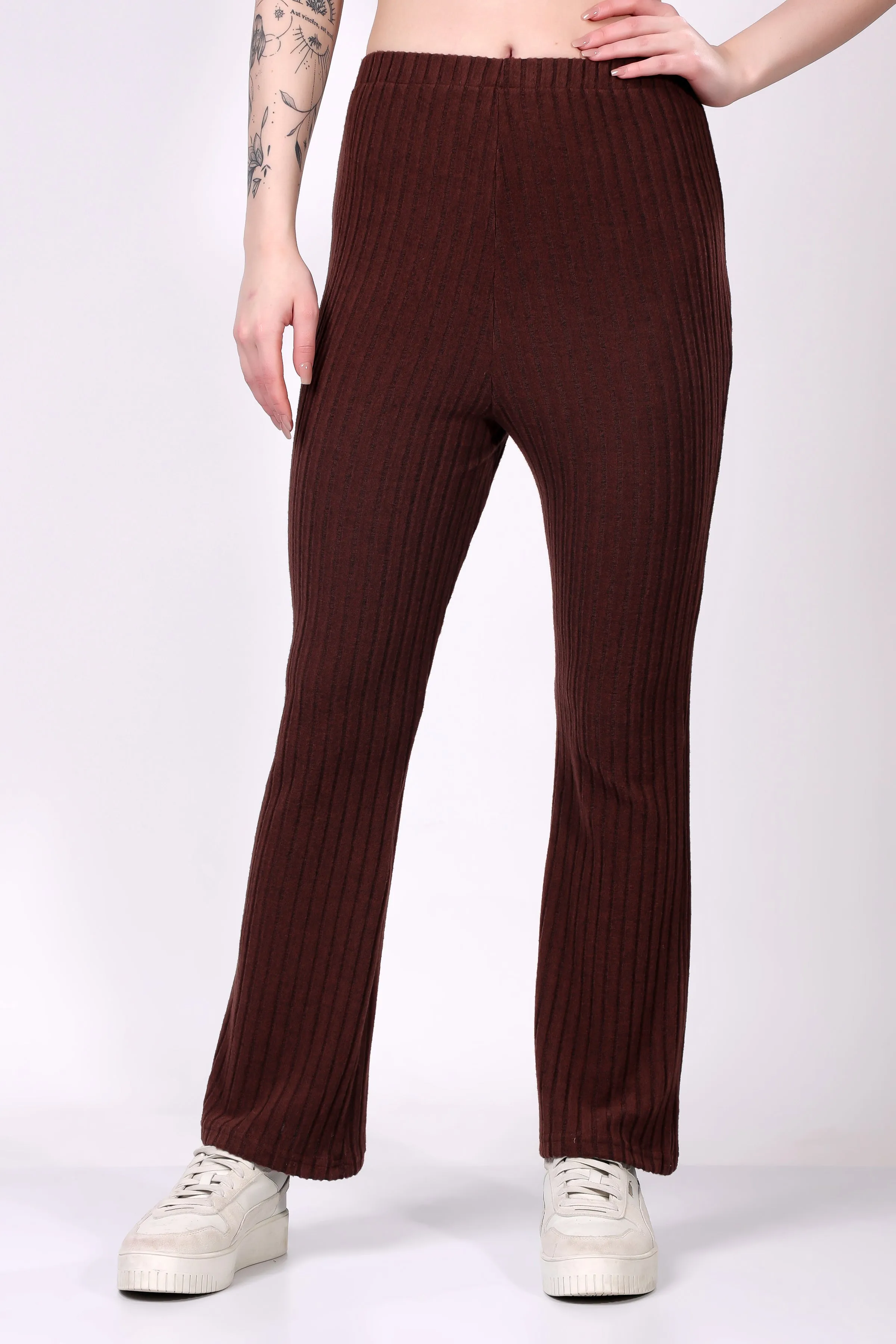 Mocha Ribbed Lounge Pants