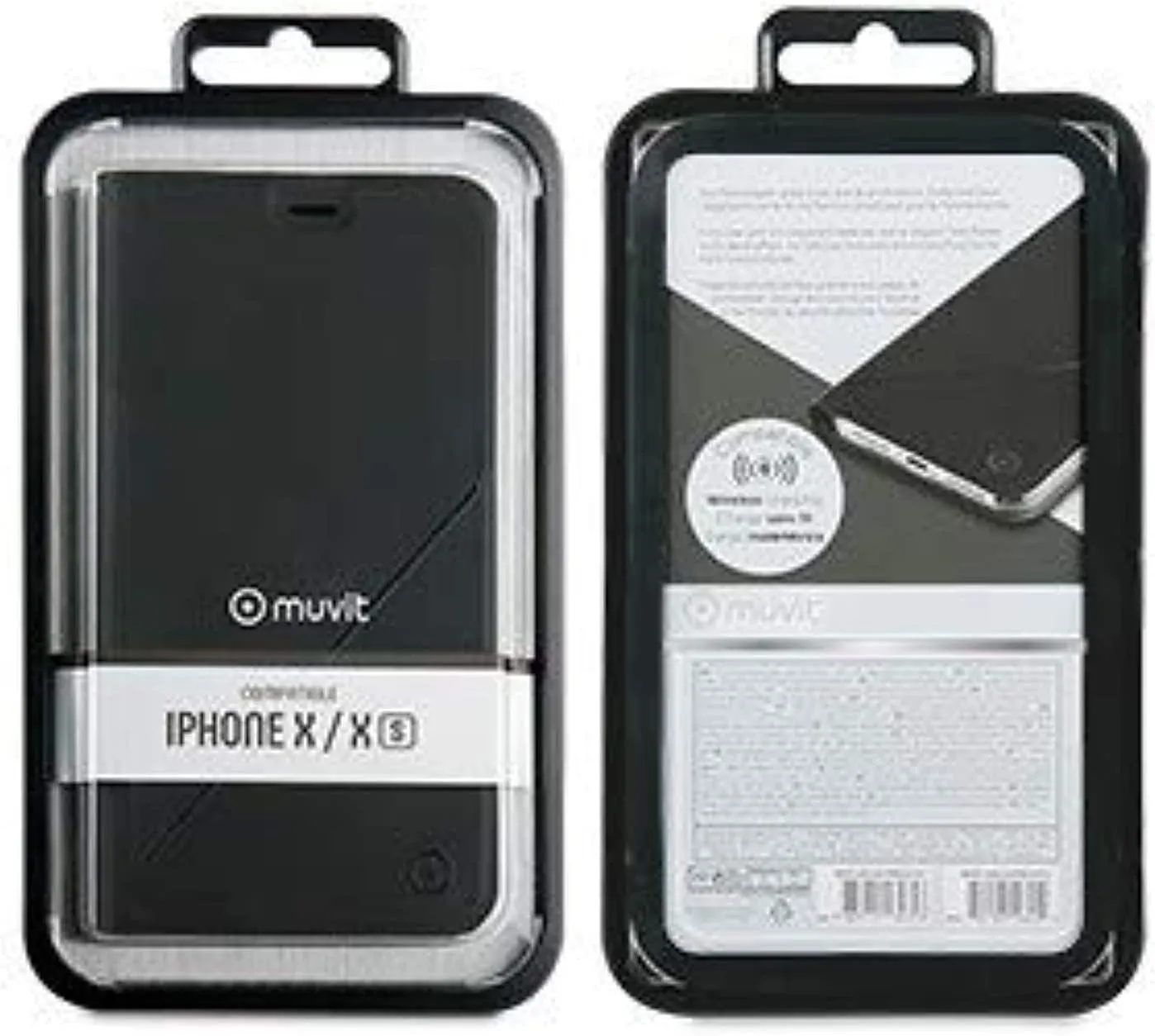 Muvit Stand Folio for iphone X/XS 5.8" Black - MUFLS0233