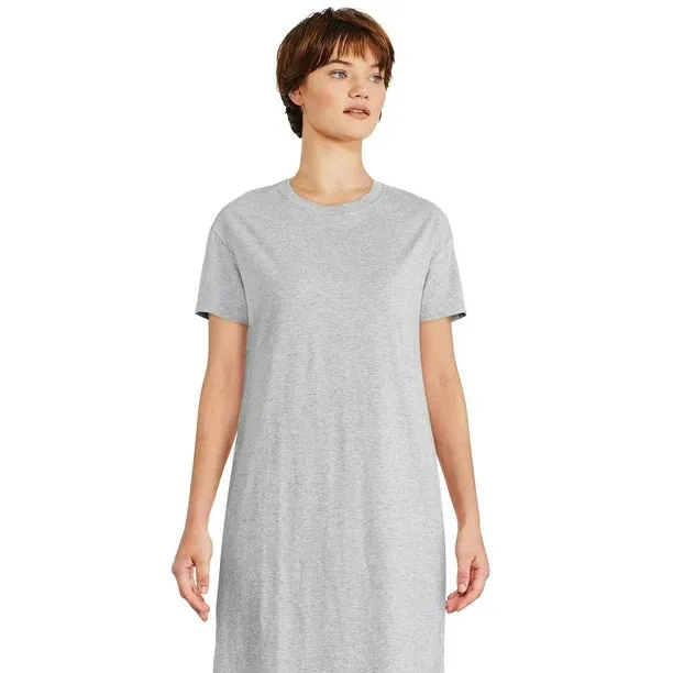 New George Women's Midi T-shirt Dress, Grey, sz L