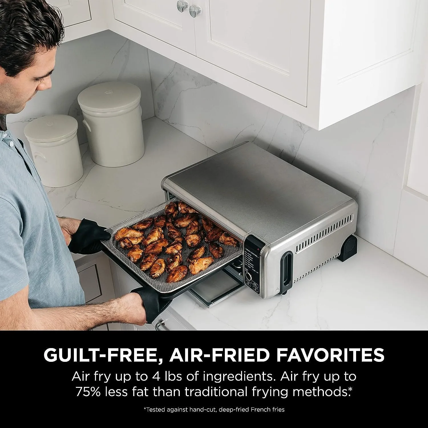 Ninja SP100 Foodi Digital Air Fry Oven, Black Refurbished