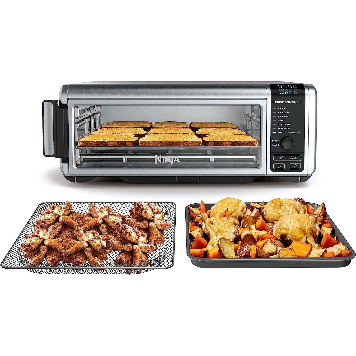 Ninja SP100 Foodi Digital Air Fry Oven, Black Refurbished