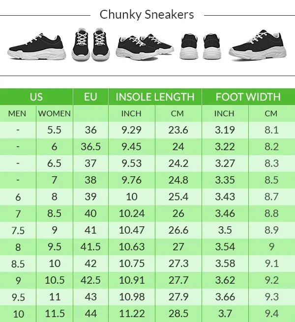 Optometry Themed Chunky Sneakers