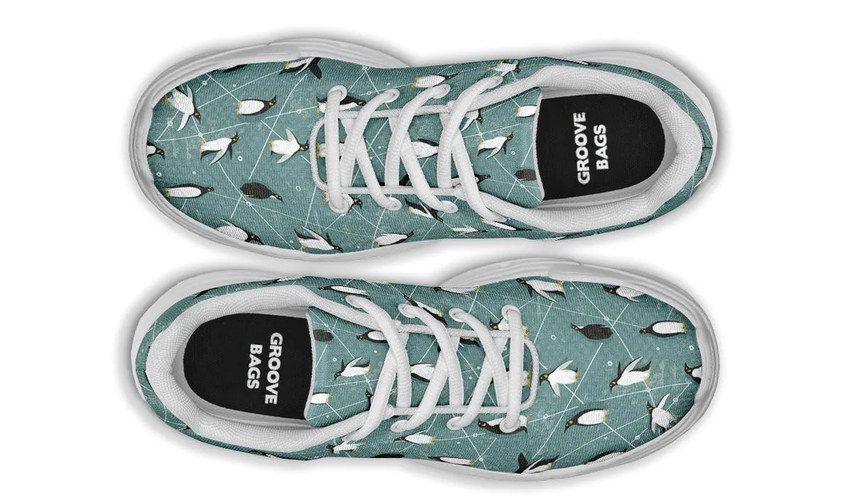 Penguin Pattern Chunky Sneakers