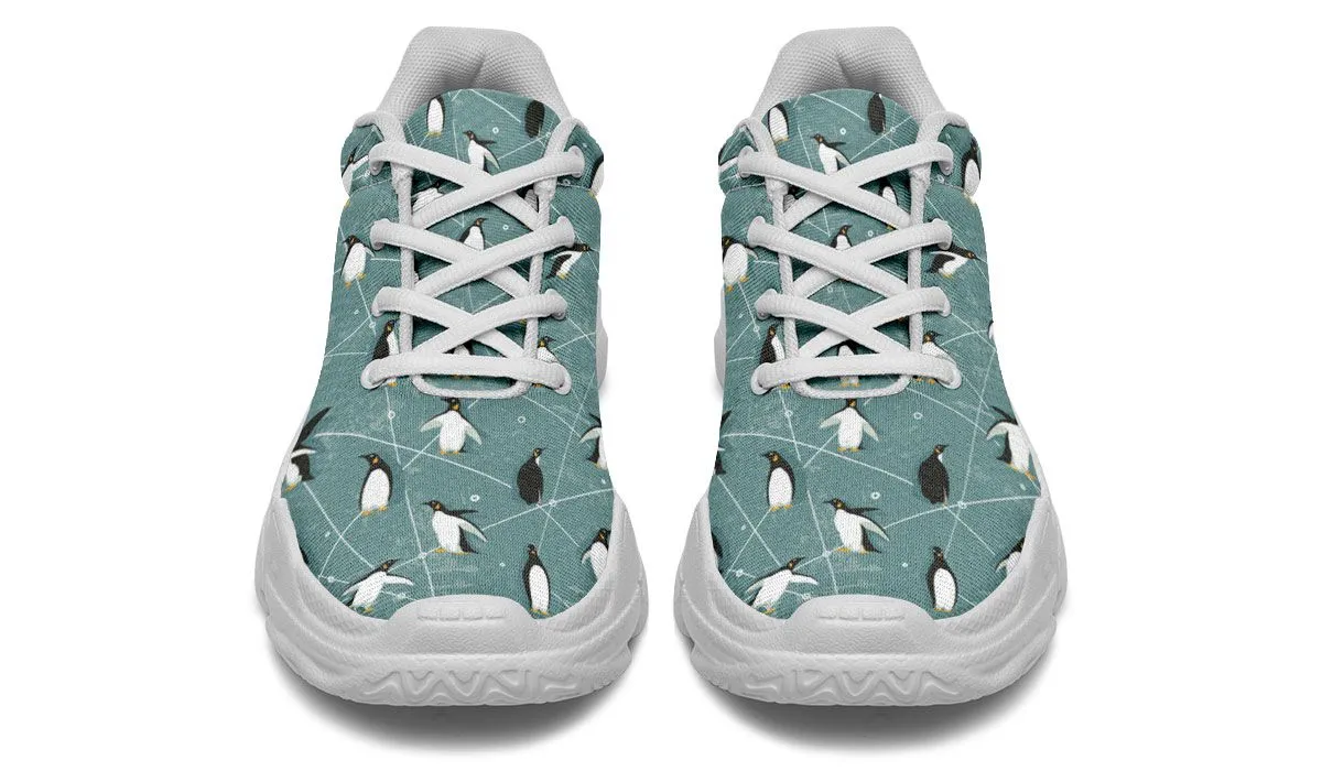Penguin Pattern Chunky Sneakers