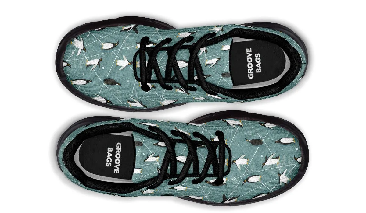 Penguin Pattern Chunky Sneakers