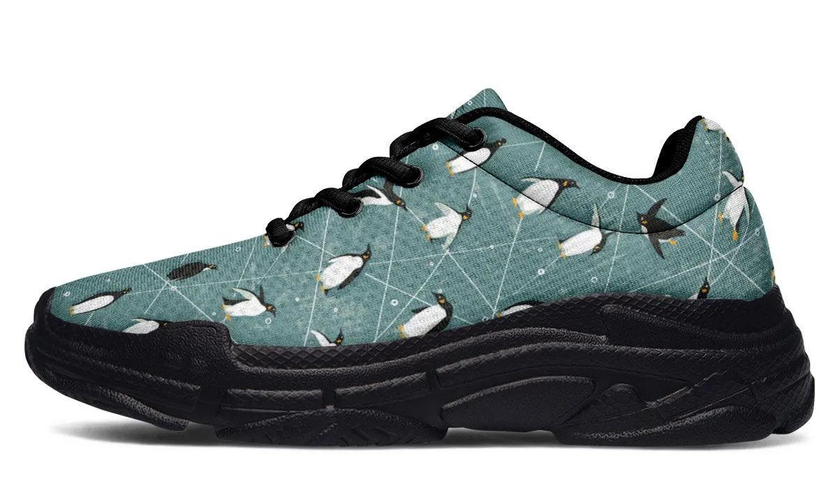 Penguin Pattern Chunky Sneakers