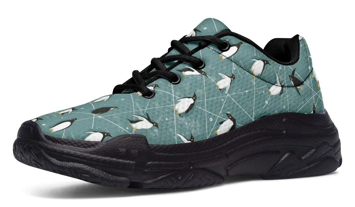 Penguin Pattern Chunky Sneakers