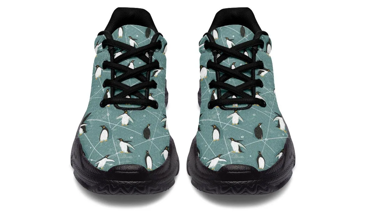 Penguin Pattern Chunky Sneakers