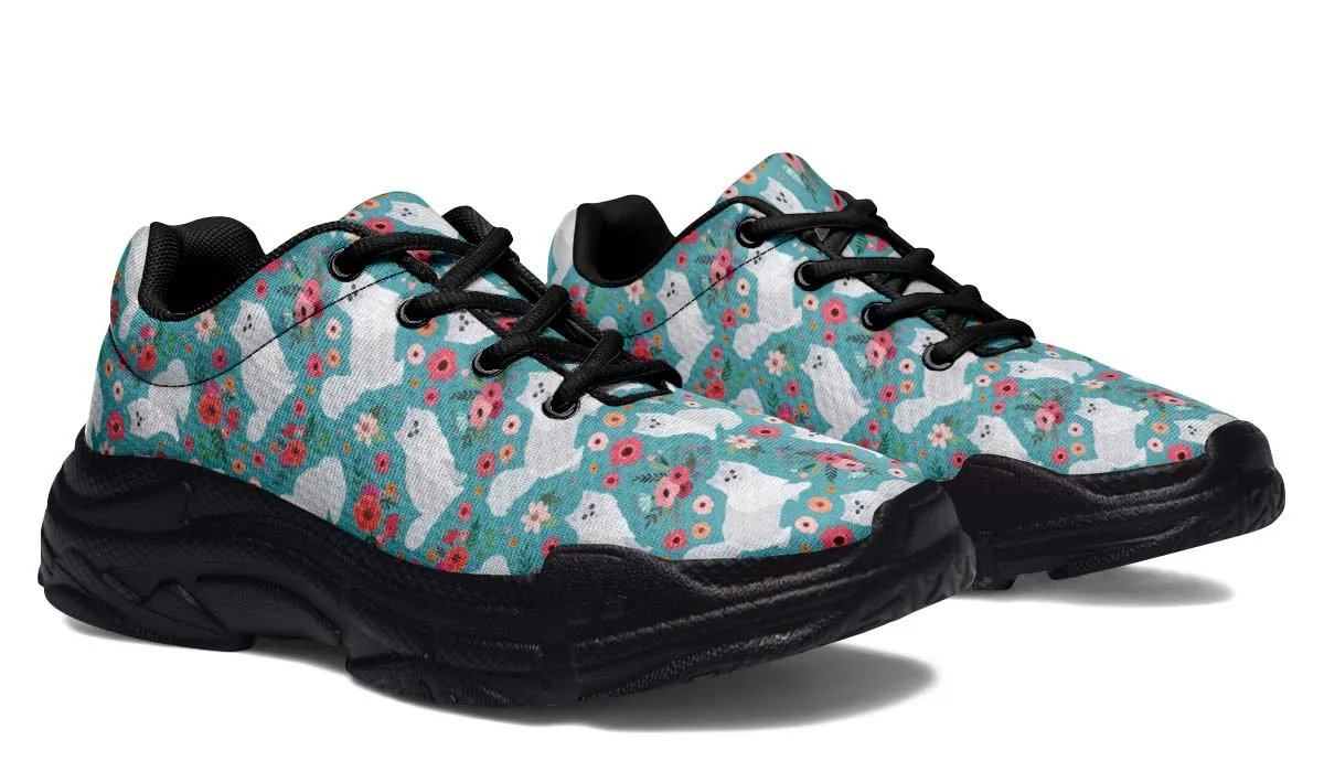 Persian Cat Flower Chunky Sneakers