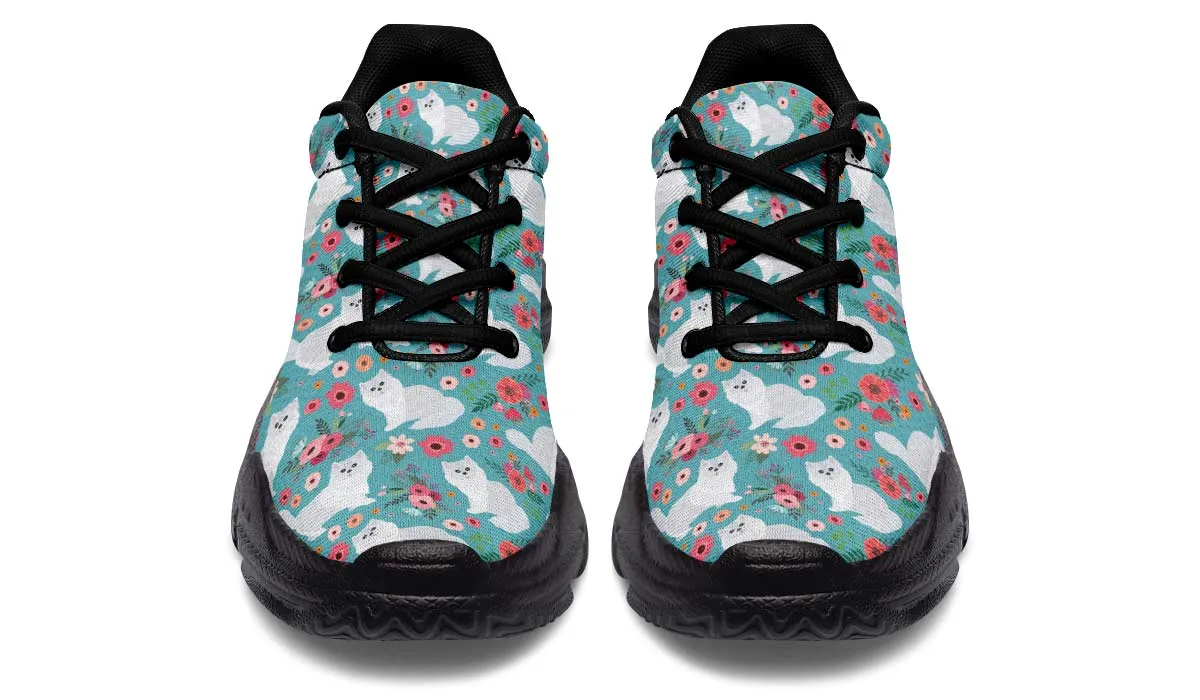 Persian Cat Flower Chunky Sneakers