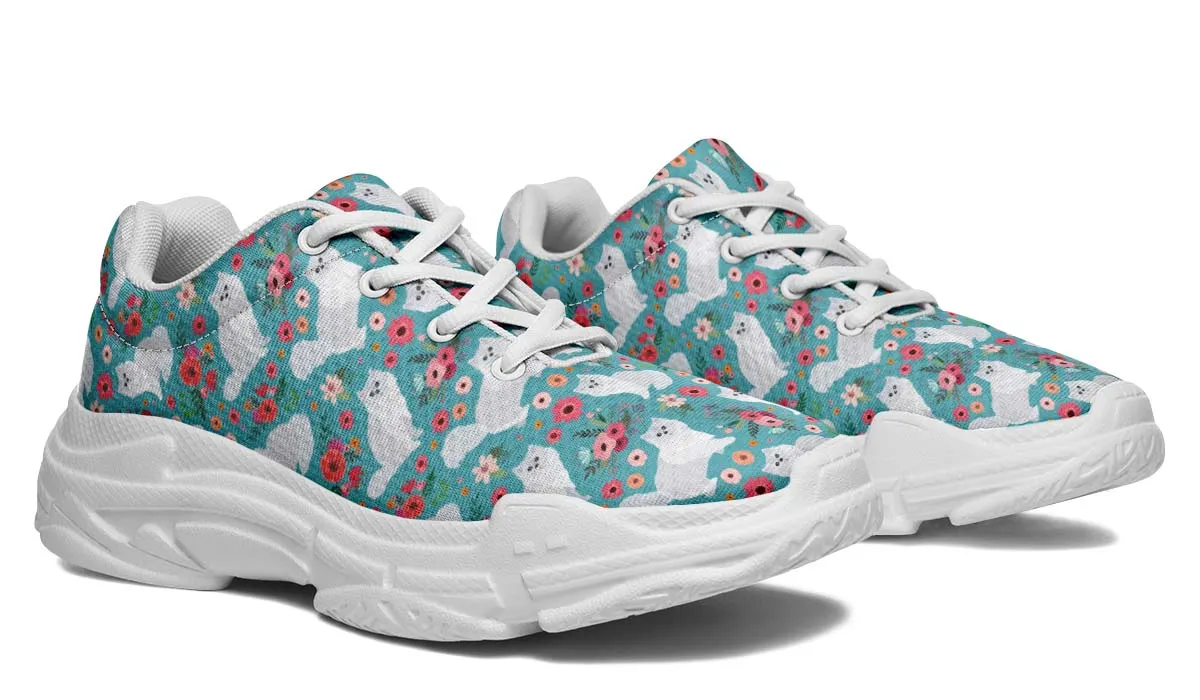 Persian Cat Flower Chunky Sneakers