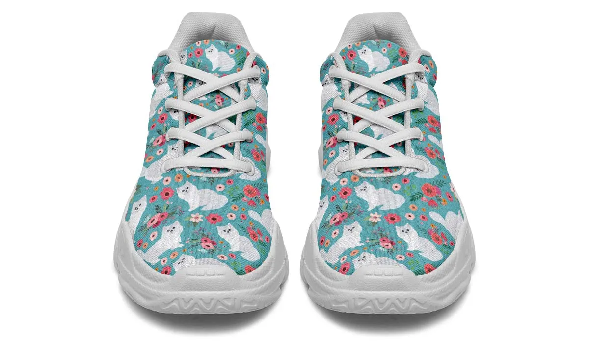 Persian Cat Flower Chunky Sneakers