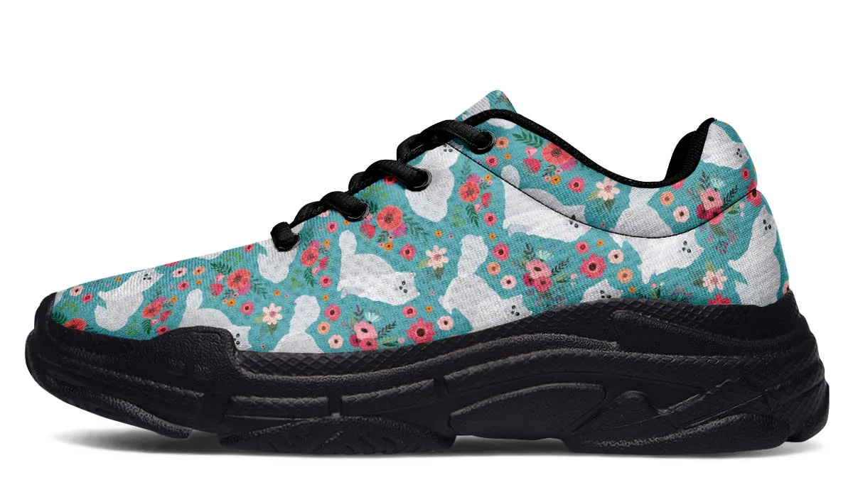 Persian Cat Flower Chunky Sneakers