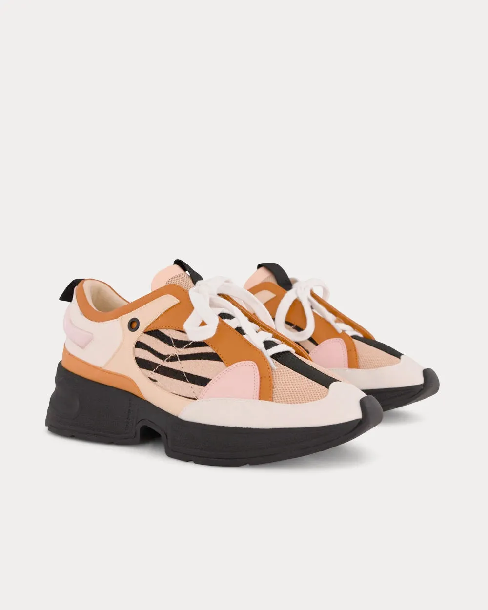 Pina Almond Zebra / Multi Low Top Sneakers