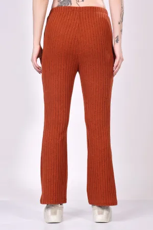 Red Ribbed Lounge Pants