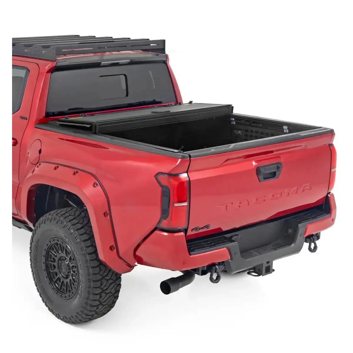 Rough Country Low-Profile Tri-Fold Tonneau Cover | 2024  Toyota Tacoma
