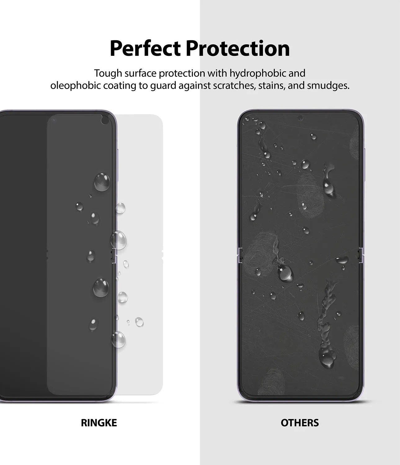 Samsung Galaxy Z Flip 3 Screen Protector| Invisible Defender Full Coverage Film| 2 Pack