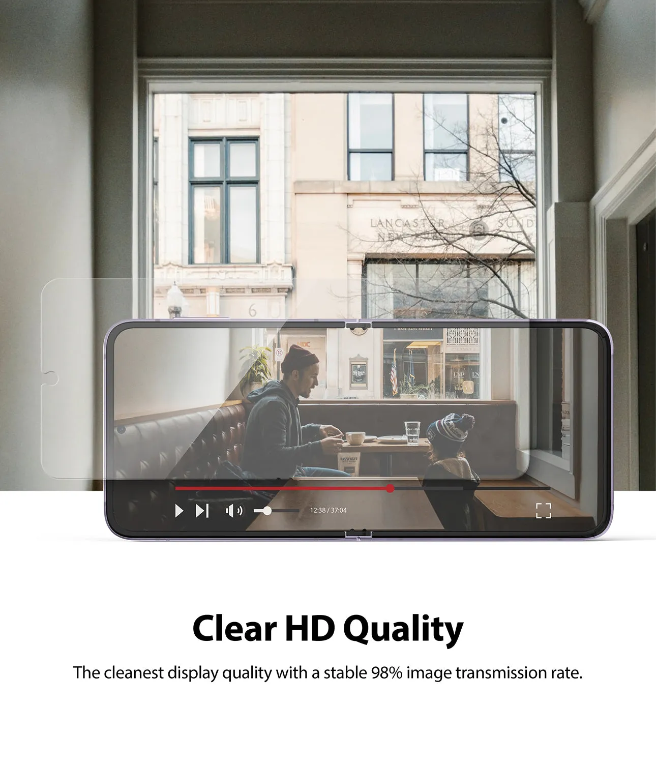 Samsung Galaxy Z Flip 3 Screen Protector| Invisible Defender Full Coverage Film| 2 Pack