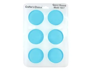 Silicone Soap Mold - Small Round Guest Size Mold - Crafter's Choice 1607