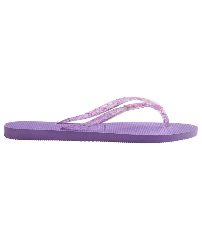 Slim Logo Metallic Flip Flops