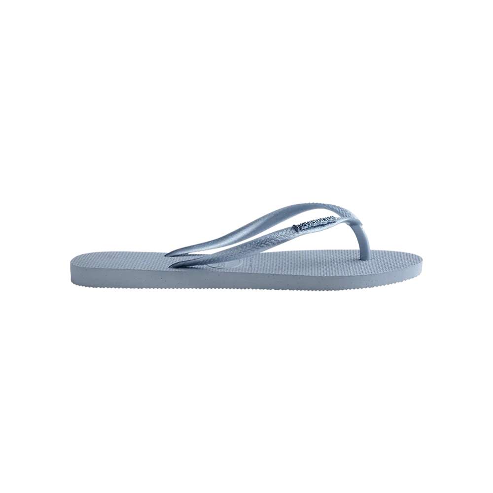 Slim Logo Metallic Flip Flops