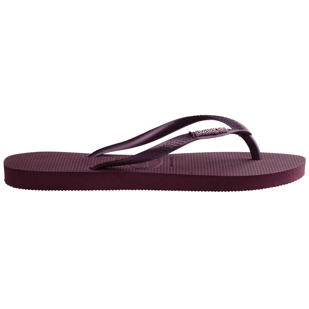 Slim Logo Metallic Flip Flops