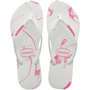 Slim Marble Flip Flops