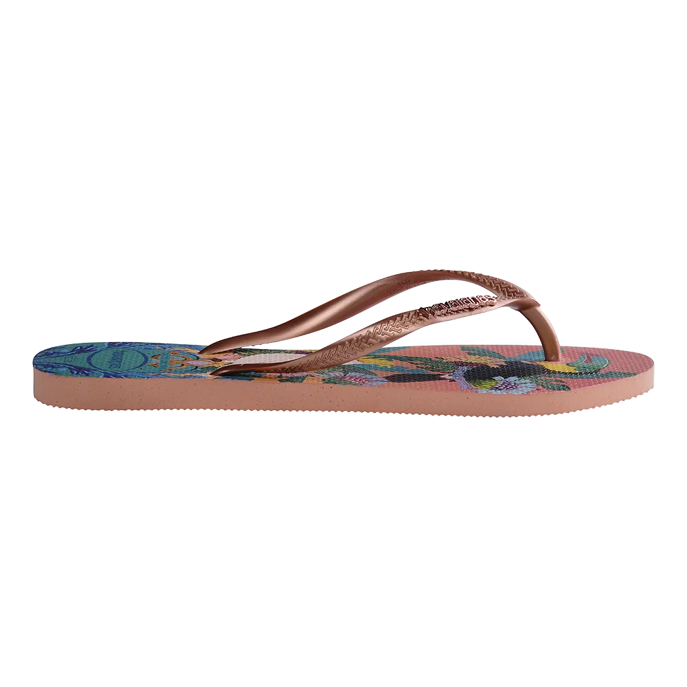 Slim Tropical Flip Flops