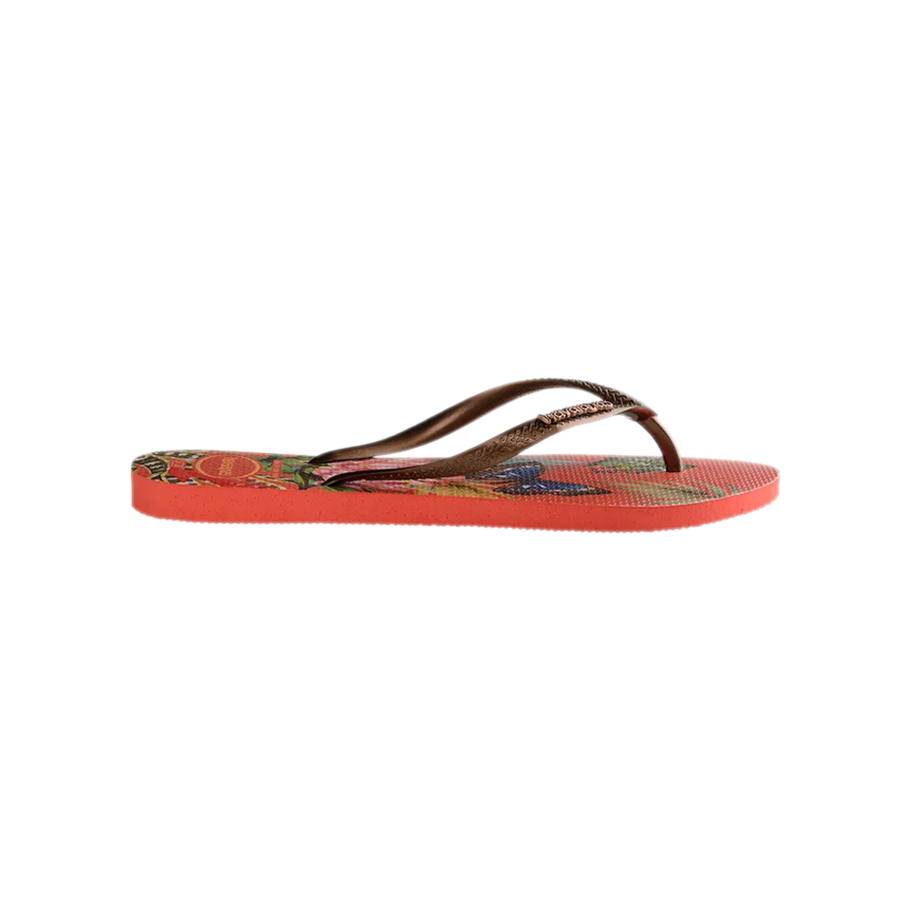 Slim Tropical Flip Flops
