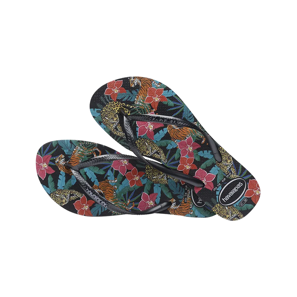 Slim Tropical Flip Flops