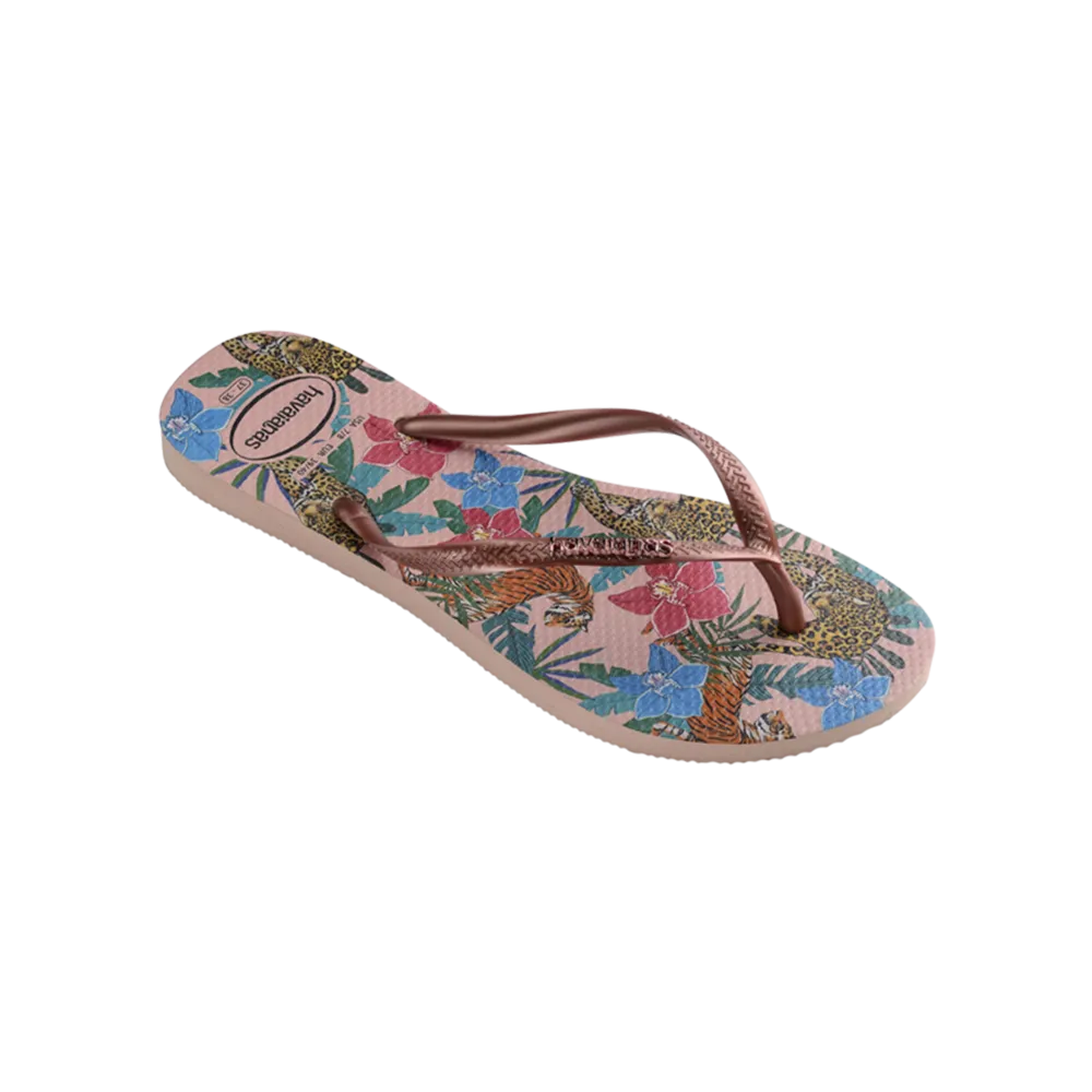 Slim Tropical Flip Flops