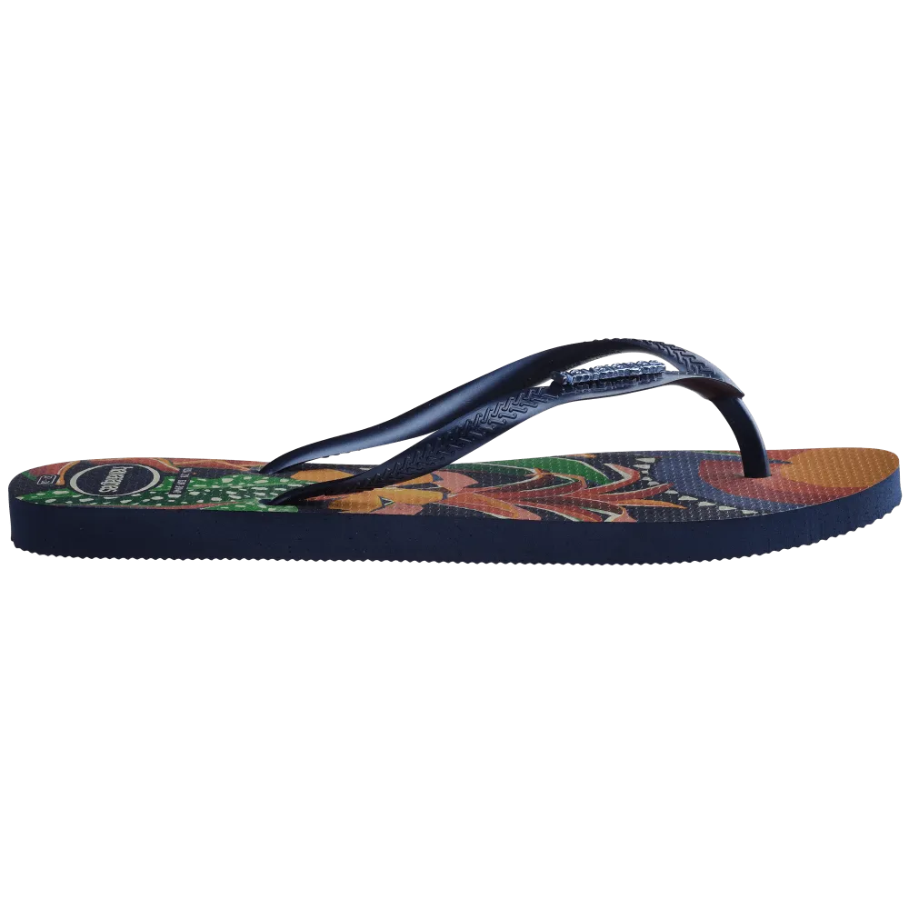 Slim Tropical Flip Flops