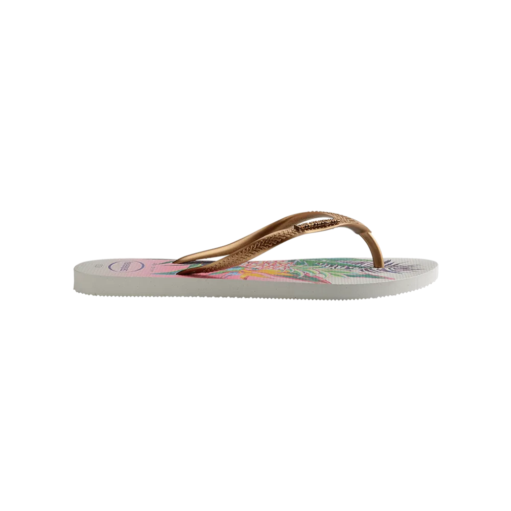 Slim Tropical Flip Flops