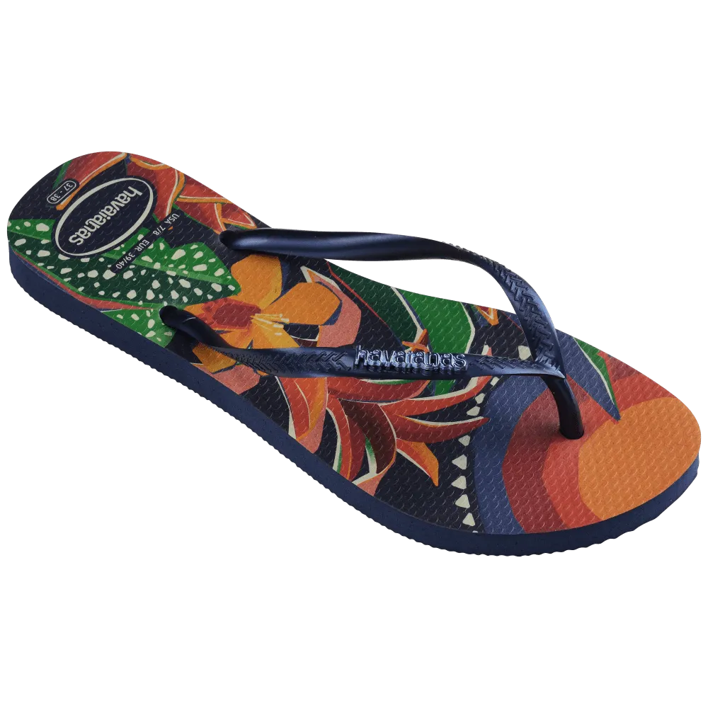 Slim Tropical Flip Flops