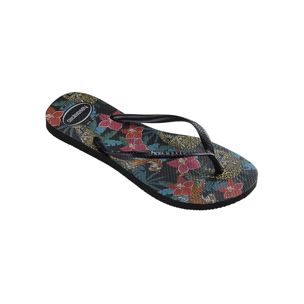 Slim Tropical Flip Flops