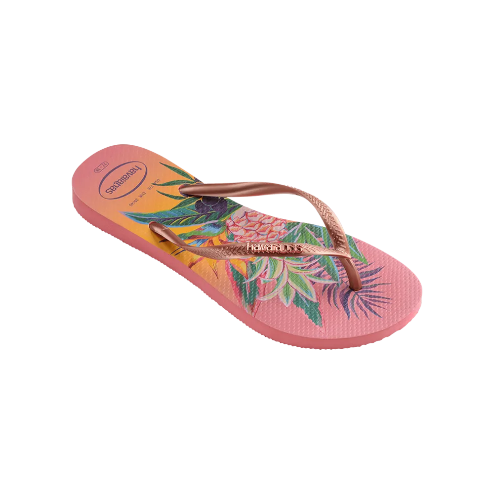 Slim Tropical Flip Flops