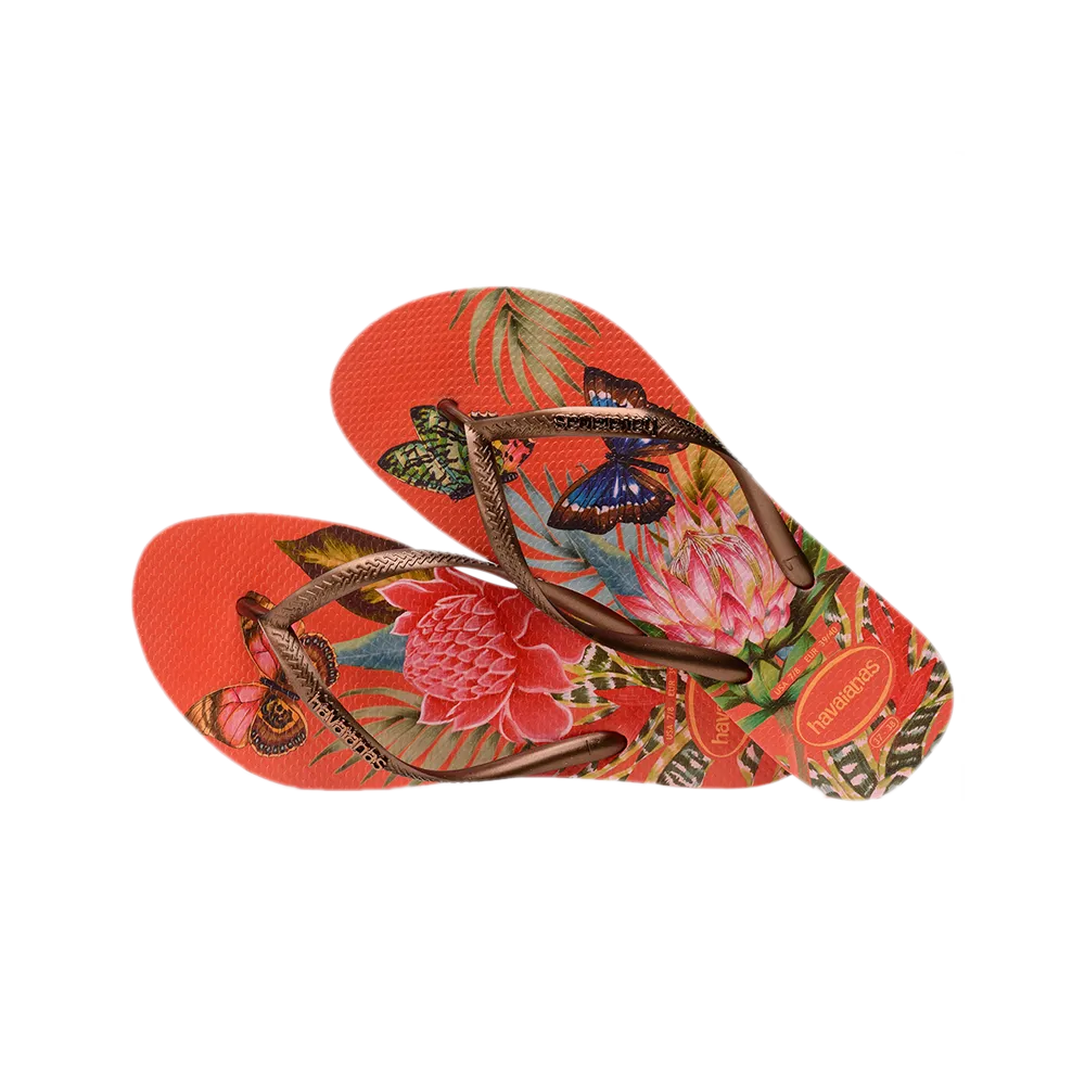 Slim Tropical Flip Flops