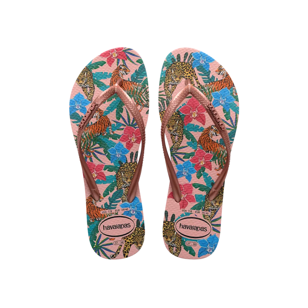 Slim Tropical Flip Flops
